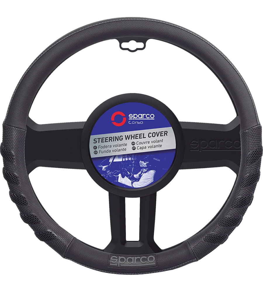 Coprivolante per auto sparco nero in eva, 36-38 cm